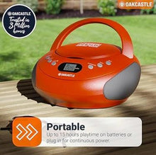 Load image into Gallery viewer, Oakcastle CD250 PORTABLE CD PLAYER BOOMBOX with Bluetooth & FM Radio | Red