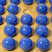 Load image into Gallery viewer, 30cm Diameter MANGO LIGHT BROWN WOOD SOLITAIRE BOARD GAME with OPAL BLUE Glass Marbles | |classic wooden solitaire game | strategy board game | family board game | games for one | board games