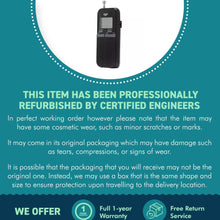 Load image into Gallery viewer, Bush Black Personal Portable FM Radio | PLL Digital Tuning for crystal clear broadcasts