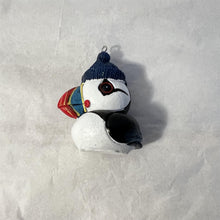 Load image into Gallery viewer, Ceramic Cute Puffin hanging ornament | Light Pull | Nautical Theme ceramic Cord Pull Light Pulls