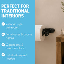 Load image into Gallery viewer, The London Loo Roll Holder – A Victorian Style Cast Iron Toilet Roll Holder