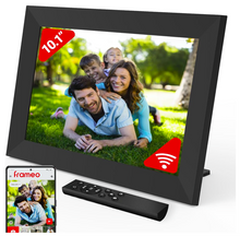 Load image into Gallery viewer, Frameo wifi Digital Photo Frame 10.1 inch 32GB Storage, Touchscreen, Auto Rotate