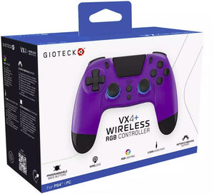 Gioteck VX4+ PS4 Wireless RGB Controller � Purple