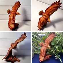 Load image into Gallery viewer, Flying Eagle Wood Effect Ornament