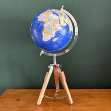 Load image into Gallery viewer, 20cm Globe with stand on a tripod