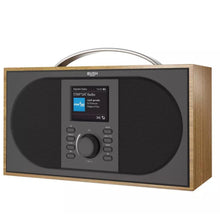 Load image into Gallery viewer, Bush Ash DAB FM Radio | iPod compatible | Bluetooth | Easy to read LCD Display | 20 Preset stations | Wooden case with handle