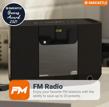 Load image into Gallery viewer, Wall Mountable CD Player with Bluetooth | Compact 40W Hi-Fi Stereo System