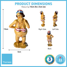 Load image into Gallery viewer, CUTE OLD DEAR resin FIGURINE | Seaside ornament | bathroom ornaments | beach figurine | 15cm (H) | Swimmer | Old Deer | Timeless Treasures