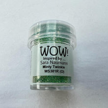Load image into Gallery viewer, Wow! Embossing Powder 15ml | MINTY TWINKLE  regular | Free your creativity and give your embossing sparkle