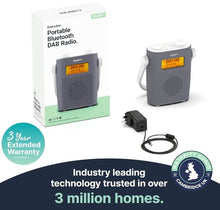 Load image into Gallery viewer, Majority Eversden Waterproof DAB Radio with Bluetooth | Portable IPX5 Shower DAB