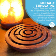 Load image into Gallery viewer, Handcrafted Wooden Labyrinth Puzzle Maze - Educational Brain Teaser Game for Children and Adults