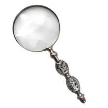 Load image into Gallery viewer, Elegant Shimmering Bead Handheld Magnifying Glass, Stylish Design with Practical Functionality