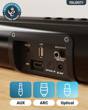 Load image into Gallery viewer, ๐ ๐๐๐ข๐ฅ๐๐ง๐ฌ ๐ก๐๐๐ ๐ด๐ฌ 140W Bluetooth 2.2 Channel TV ๐ฆ๐ข๐จ๐ก๐๐๐๐ฅ ๐ช๐๐ง๐ ๐๐จ๐๐๐ง-๐๐ก ๐ฆ๐จ๐๐ช๐ข๐ข๐๐๐ฅ HDMI ARC AUX Optical 3D Sound