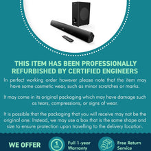 Load image into Gallery viewer, Majority TETON PLUS BLUETOOTH SOUND BAR for TV with Wireless Subwoofer | 81cm, 180 Watts, 5.25" Subwoofer Driver 2.1 Surround Sound System | HDMI ARC, USB, Optical & RCA | Custom EQ & Remote Control