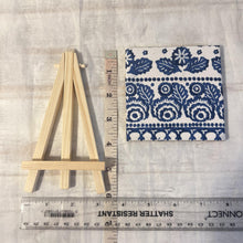 Load image into Gallery viewer, Set of two Compact Wooden Display Easels- 15cm High: Perfect for Small Artworks, Photos, and Tabletop Displays - Durable, Stylish, and Portable Design