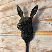 Load image into Gallery viewer, Sturdy Wall-Mounted Cast Iron Rabbit Head Hook Hanger for Hats, Coats, Clothes - Ideal for Kitchen, Bathroom, Bedroom, Office