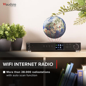 Internet Radio with DAB, DAB+ and FM | Spotify, Bluetooth Connectivity, Remote, AUX and USB Inputs | Majority Fitzwilliam 2 Internet & Digital Radio | WiFi, Full Colour Display, 90 Pre-sets | Silver