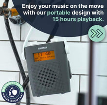 Load image into Gallery viewer, Majority Eversden Waterproof DAB Radio with Bluetooth | Portable IPX5 Shower DAB
