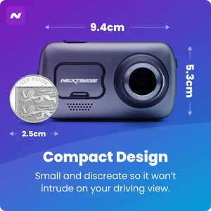 Nextbase 622GW Dash Cam Full 4K/30fps UHD Recording In Car DVR Camera- 140° Front- Wi-Fi, GPS, Bluetooth- Super Slow Motion @ 120fps- Image Stabilisation- what3words- Night Vision- Alexa Built-in