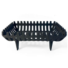 Load image into Gallery viewer, FREESTANDING 16 INCH CAST IRON FIRE BASKET | Solid Fuel Wood Log Coal |  for open fireplaces | Large Cast Iron Sturdy Fireplace Accessory | Suitable for indoor or outdoor use