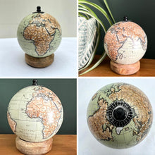 Load image into Gallery viewer, Elegant Desk-Sized Globe on Wooden Base | Classic Desktop Decor for Home or Office