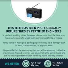 Load image into Gallery viewer, Majority Orwell Portable Bluetooth DAB, DAB+ Radio | Rechargeable Battery or USB-C Cable Powered | 12 Hour Playback, LED Display, Headphone Jack | Dual Alarm, FM, 40+ Presets | MAJORITY Orwell