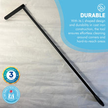 Load image into Gallery viewer, L SHAPED  ASH SCRAPER TOOL FOR FIREPLACE| Cast iron | Tools and accessories for fireplace | BBQ accessories | Fire accessory tool | Ash scraper | Charcoal rake
