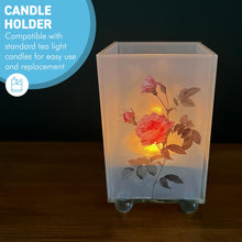 Load image into Gallery viewer, Elegant Rose Glass Votive Candle Holder – Decorative Accent for Warm Ambiance, Perfect for Home Decor, Gifts, or Special Occasions