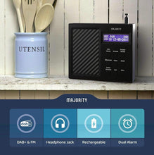 Load image into Gallery viewer, Majority Arbury II DAB/DAB+ Digital + FM Portable Radio, Rechargeable, Battery