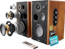 Load image into Gallery viewer, 5.3 Bluetooth Bookshelf Speakers | Hifi Stereo Speakers | 100W | Majority D100
