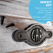 Load image into Gallery viewer, GWR Logo Railway Plaque, Antique Style Cast Iron Iconic Railway Memorabilia