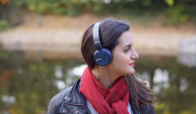 Load image into Gallery viewer, Sony Blue ZX310 On-Ear Headphones | metallic earcups, coloured grooved cables and comfortable padded ear pieces | 1.2 m cord length