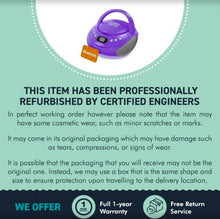 Load image into Gallery viewer, Oakcastle CD250 PORTABLE CD PLAYER BOOMBOX with Bluetooth & FM Radio | Blue