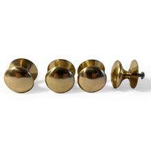 Load image into Gallery viewer, Cherema Brass Knob | Set of 4 door knobs | Brass cupboard knobs | Cabinet hardware | Antique brass cupboard handles | Cupboard door handles | 30mm