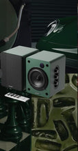 Load image into Gallery viewer, Brand New Majority Green D50X Bluetooth Active speakers – 60W Hi-Fi 2.0, Wireless, HDMI ARC, Optical, AUX & USB, Remote, Green