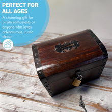 Load image into Gallery viewer, Wooden Treasure Chest Money Box, secure and stylish storage for coins