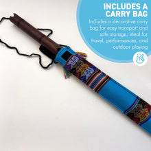 Load image into Gallery viewer, Handcrafted Wooden Andean Quena Flute, Jacaranda Wood with Decorative Protective Carry Bag