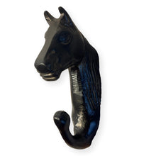 Load image into Gallery viewer, Sturdy Wall-Mounted Cast Iron Horse Head Hook Hanger for Hats, Coats, Clothes - Ideal for Kitchen, Bathroom, Bedroom, Office