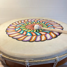Load image into Gallery viewer, Decorated 50cm Shamanic Celebration Hand Drum with Beater- acoustic-Drumming Reduces Tension, Anxiety, and Stress.