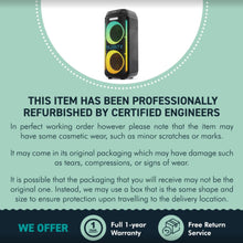 Load image into Gallery viewer, Refurbished Majority Pulse 2 Bluetooth Karaoke 𝗣𝗔𝗥𝗧𝗬 𝗦𝗣𝗘𝗔𝗞𝗘𝗥 with AI Smart Lights– Compact, Portable, Party-Ready Audio for Home, Outdoor, and Events