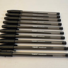 Load image into Gallery viewer, Pack of 10 Black Ballpoint Pens Ultra Glide Smooth Writing German Ink Medium Tip Office School Home