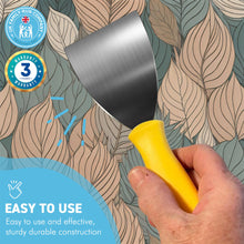Load image into Gallery viewer, 4 Inch WALLPAPER STRIPPING TOOL | Wallpaper scraper sharp | DIY scraper | Heavy duty scraper | Wallpaper stripper | 21cm (L) handle with 10cm blade