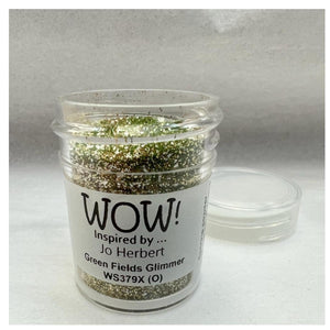 Wow! Embossing Powder 15ml | GREEN FIELDS regular | Free your creativity and give your embossing sparkle