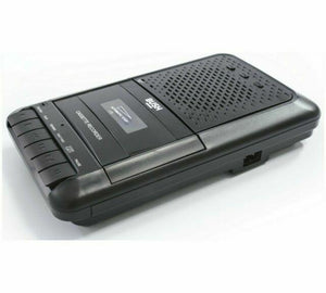 Bush Black Cassette Player and Recorder | 20 hours playback |  Built-in microphone.