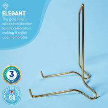Load image into Gallery viewer, EXTRA LARGE BRASS PLATE STAND | Photo frame stand | Decorative picture stand | Brass easel | Plate stands for display | Picture and plate stand | Home decor | 6.5 inches