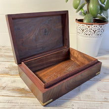 Load image into Gallery viewer, Wooden Jewellery Trinket Box Keepsake Storage Organiser | Multipurpose Use As Jewellery Storage | Watch Box | 23cm x 15cm