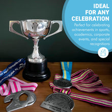 Load image into Gallery viewer, Elegant 18cm Silver Trophy Cup, Champagne Coupe design - Ideal Award for achievements & celebrations