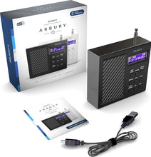 Load image into Gallery viewer, Majority Arbury II DAB/DAB+ Digital + FM Portable Radio, Rechargeable, Battery