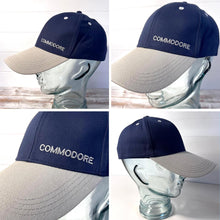 Load image into Gallery viewer, Commodore Adjustable Navy Blue Baseball Cap, classic unisex cotton hat for casual, sports & outdoor wear
