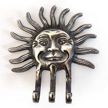 Load image into Gallery viewer, Sun Celestial Wall Hook โ Key Holder & Coat Rack for Home Decor